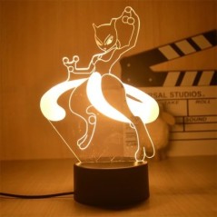 Pokemon Pikachu LED 3D éjszakai fény gyerekeknek játék Anime figurák Kawaii Pikachu éjjeli lámpa gyerekeknek hálószoba dekoráció