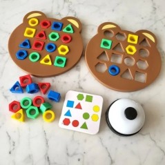 Gyerekeknek egyező puzzle játékok színek geometriai formák kirakós társasjátékok korai oktatási interakciós játékok gyerekeknek 