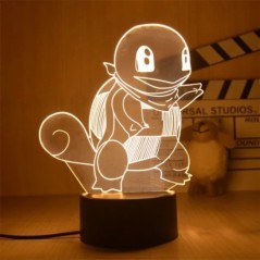 Pokemon Pikachu LED 3D éjszakai fény gyerekeknek játék Anime figurák Kawaii Pikachu éjjeli lámpa gyerekeknek hálószoba dekoráció