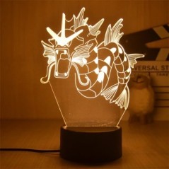 Pokemon Pikachu LED 3D éjszakai fény gyerekeknek játék Anime figurák Kawaii Pikachu éjjeli lámpa gyerekeknek hálószoba dekoráció