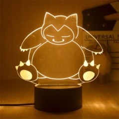 Pokemon Pikachu LED 3D éjszakai fény gyerekeknek játék Anime figurák Kawaii Pikachu éjjeli lámpa gyerekeknek hálószoba dekoráció