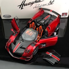 1:18 Pagani Huayra BC ötvözet sportmodell Diecast fém versenyautó járművek Modell kollekció Hangfény szimuláció gyerekeknek játé