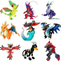 Pokémon Pikachu Peluche töltött Zoroark Dragapult Koraidon Charizard Blastoise Gengar Flygon Anime figura baba karácsonyi ajándé