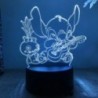 Stitch 3D Night Lights 16 színváltós, szabályozható anime asztali lámpa tökéletes születésnapi karácsonyi ajándék fiúknak és lán