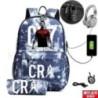 CR7 hátizsák USB 17 hüvelykes iskolatáska fiúknak lányoknak gyerekeknek hátizsákoknak tizenéveseknek USB laptop Mochilas