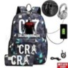 CR7 hátizsák USB 17 hüvelykes iskolatáska fiúknak lányoknak gyerekeknek hátizsákoknak tizenéveseknek USB laptop Mochilas