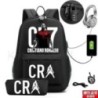 CR7 hátizsák USB 17 hüvelykes iskolatáska fiúknak lányoknak gyerekeknek hátizsákoknak tizenéveseknek USB laptop Mochilas