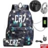 CR7 hátizsák USB 17 hüvelykes iskolatáska fiúknak lányoknak gyerekeknek hátizsákoknak tizenéveseknek USB laptop Mochilas