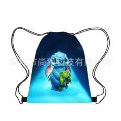 Disney Stitch Children Backpack Drawstring Bags Cartoon Mini Lilo&Stitch Travel Storage Bag Casual Swim Portable Backpack