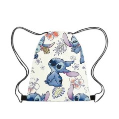 Disney Stitch Children Backpack Drawstring Bags Cartoon Mini Lilo&Stitch Travel Storage Bag Casual Swim Portable Backpack