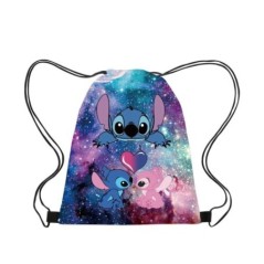 Anime Disney Stitch gyerekek Nyomtatás sminktáska Aranyos rendezőtáska tasakok táskához Rajzfilm női mini kozmetikai táska egyed