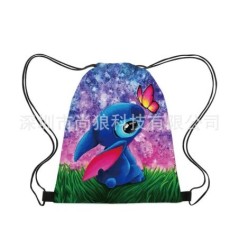 Anime Disney Stitch gyerekek Nyomtatás sminktáska Aranyos rendezőtáska tasakok táskához Rajzfilm női mini kozmetikai táska egyed