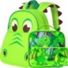 3PCS Toddler Backpack for Boys, 12'' Dinosaur Bookbag and Lunch Box Kindergarten Preschool Bag