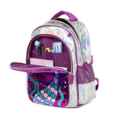 Backpack for Girls 16"  School Sequin Backpack with Lunch Box for Elementary Students