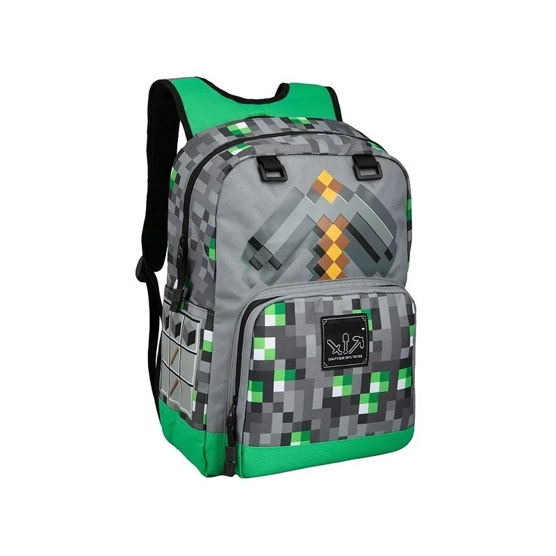 Legújabb Minecraft iskolatáskák nejlon nagy kapacitású diák hátizsák iskolatáska fiú anyag Escolar Mochila laptoptáska