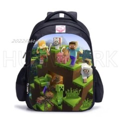 MINECRAFT Gyermek iskolatáska Általános Iskola Diák Lányok Fiúk Védelem Tehercsökkentés Hátizsák Rajzfilm Mochilas