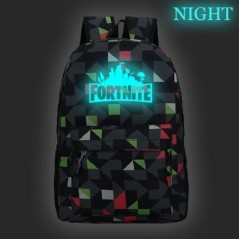 Fortnite Games hátizsák Fortnite világító, ragyogó iskolatáskák tinédzsereknek Unisex iskolai laptop Mochilas utazási alkalmi tá