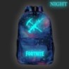 Fortnite Games hátizsák Fortnite világító, ragyogó iskolatáskák tinédzsereknek Unisex iskolai laptop Mochilas utazási alkalmi tá