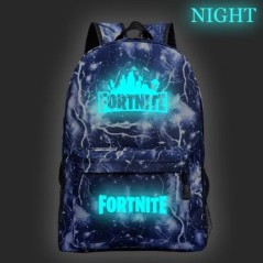 Fortnite Games hátizsák Fortnite világító, ragyogó iskolatáskák tinédzsereknek Unisex iskolai laptop Mochilas utazási alkalmi tá