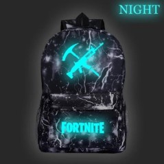 Fortnite Games hátizsák Fortnite világító, ragyogó iskolatáskák tinédzsereknek Unisex iskolai laptop Mochilas utazási alkalmi tá