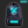 Fortnite Games hátizsák Fortnite világító, ragyogó iskolatáskák tinédzsereknek Unisex iskolai laptop Mochilas utazási alkalmi tá