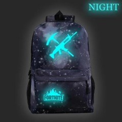 Fortnite Games hátizsák Fortnite világító, ragyogó iskolatáskák tinédzsereknek Unisex iskolai laptop Mochilas utazási alkalmi tá