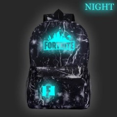 Fortnite Games hátizsák Fortnite világító, ragyogó iskolatáskák tinédzsereknek Unisex iskolai laptop Mochilas utazási alkalmi tá