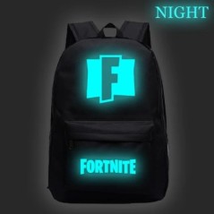 Fortnite Games hátizsák Fortnite világító, ragyogó iskolatáskák tinédzsereknek Unisex iskolai laptop Mochilas utazási alkalmi tá