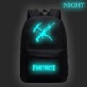 Fortnite Games hátizsák Fortnite világító, ragyogó iskolatáskák tinédzsereknek Unisex iskolai laptop Mochilas utazási alkalmi tá