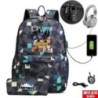 USB töltő vászon hátizsák Mochila Escolar FORTNITE játék Anime lány fiúknak iskolai hátizsák táskák utazási hátizsák