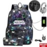 USB töltő vászon hátizsák Mochila Escolar FORTNITE játék Anime lány fiúknak iskolai hátizsák táskák utazási hátizsák