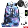 USB töltő vászon hátizsák Mochila Escolar FORTNITE játék Anime lány fiúknak iskolai hátizsák táskák utazási hátizsák