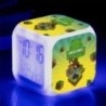 Minecraft 7colors Zombi figura Ébresztőóra Steve Gyémánt kard Led Asztali Digitális órák Hálószoba dekoráció Játék gyerekeknek s