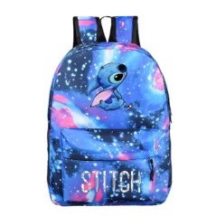 MINISO Disney Stitch Kids Hátizsák Rajzfilm Stitch Print Óvodai tolltartó Fiú Lány Válltáska Gyermek iskolatáska Ajándék