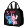 MINISO Disney Stitch Kids Hátizsák Rajzfilm Stitch Print Óvodai tolltartó Fiú Lány Válltáska Gyermek iskolatáska Ajándék