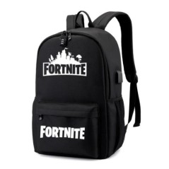 Fortnite hátizsák USB töltő világító utazó iskolatáska lány fiú kapacitású laptop Mochilas tinédzsereknek