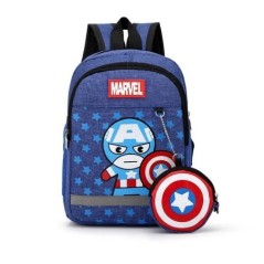 Marvel Kids hátizsákok fiúknak óvodáskorú Gyermek Kapitány Amerika Pók férfi mintás iskolatáskák tinédzser könnyű, aranyos hátiz