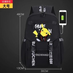 MINISO Pikachu PKQ iskolatáska általános iskolásoknak divatos könnyű fiúk és lányok iskolatáska Mochila gyerekeknek