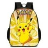 MINISO 3 PC-s szett Pikachu Pokémon hátizsák általános és középiskolás diákok iskolatáska fiúk lányok anime rajzfilm iskolatáska