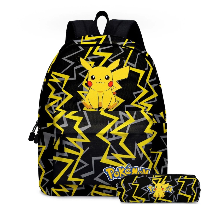 MINISO 2PC/3PC-Szett Pikachu Pokémon diák iskolatáska tolltartó gyerekeknek ajándékok rajzfilm sport hátizsák iskolatáska Mochil