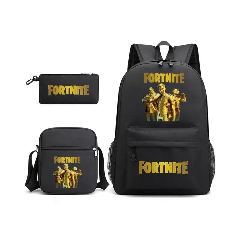 Fortnites 3db/szett gyerek gyerek iskolatáska Fortnites hátizsák iskolatáska hideg vízálló iskolatáska Fortress éjszakai diák is