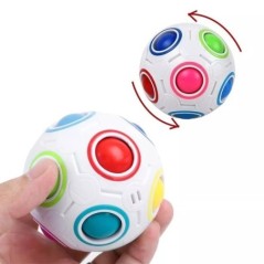 Magic Cube Rainbow Ball Cube Speed Football Puzzle Ball Fidget játékok gyerekeknek Felnőtt stresszoldó Dekompressziós labda