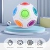 Magic Cube Rainbow Ball Cube Speed Football Puzzle Ball Fidget játékok gyerekeknek Felnőtt stresszoldó Dekompressziós labda