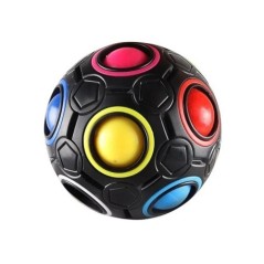 Magic Cube Rainbow Ball Cube Speed Football Puzzle Ball Fidget játékok gyerekeknek Felnőtt stresszoldó Dekompressziós labda