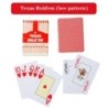 1 PCS PVC Baccarat Texas Hold'em Plastic Waterproof Scrub Playing Cards Poker Club Cards Board Games 8.8X6.3Cm Magic Tricks Tool