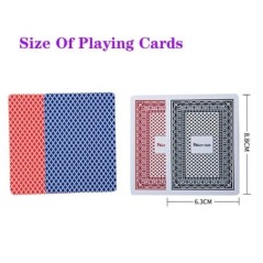 1 PCS PVC Baccarat Texas Hold'em Plastic Waterproof Scrub Playing Cards Poker Club Cards Board Games 8.8X6.3Cm Magic Tricks Tool