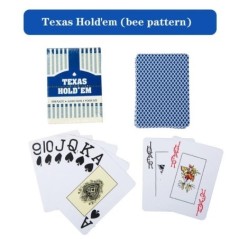 1 PCS PVC Baccarat Texas Hold'em Plastic Waterproof Scrub Playing Cards Poker Club Cards Board Games 8.8X6.3Cm Magic Tricks Tool