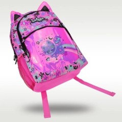 Smiggle eredeti melegen eladó gyerek iskolatáska lány váll hátizsák rózsa piros space macska aranyos édes táska 16 hüvelykes