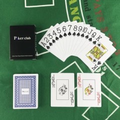 1 PCS PVC Baccarat Texas Hold'em Plastic Waterproof Scrub Playing Cards Poker Club Cards Board Games 8.8X6.3Cm Magic Tricks Tool