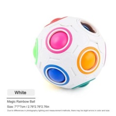 Creative Magic Rainbow Puzzle Ball Fidget Stresszoldó játékok gyerekeknek Felnőtt stresszoldó Színek Hozzáillő labdák Szórakozta